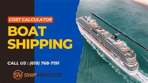 boat shipping estimate.